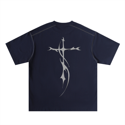 COG - Oversized Contrast-Stitched Cotton Tee