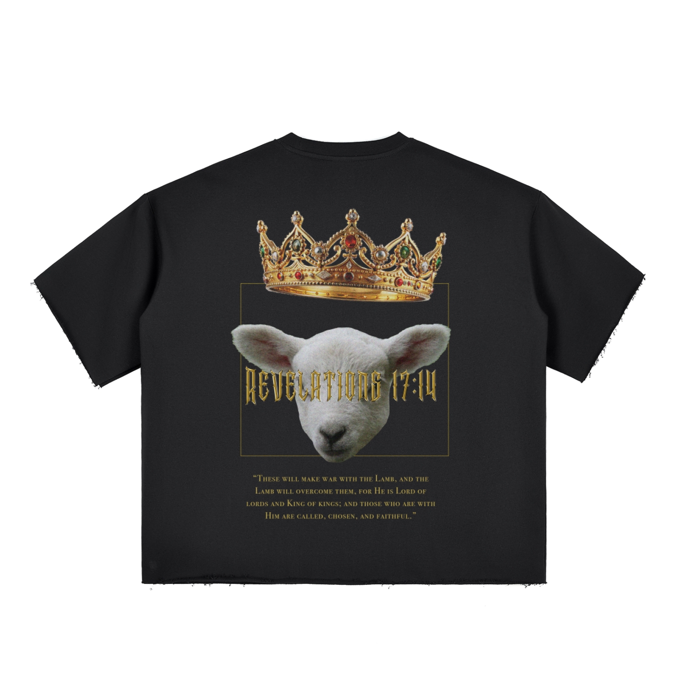 COG WITL REV 17:14 - Boxy Raw-Edge T-Shirt [VER 1]